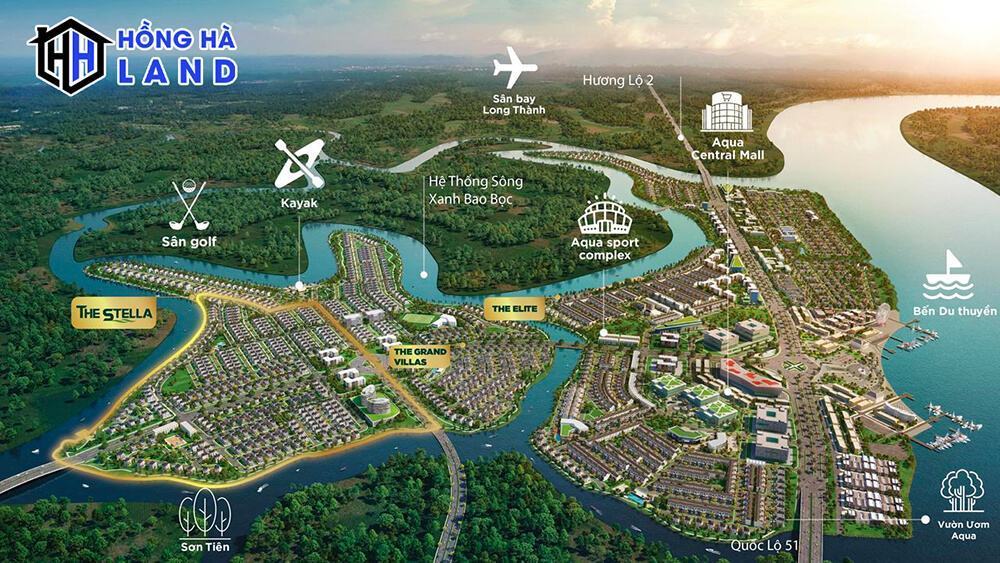 Vị trí dự án Aqua City Đồng Nai